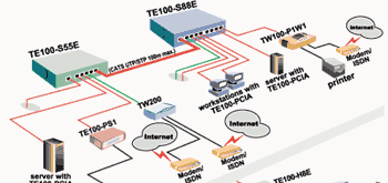 TE100-S55E/S88E Fast Ethernet Solution